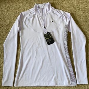 Nike Women’s Long Sleeve 1/4 Zip, Light Purple